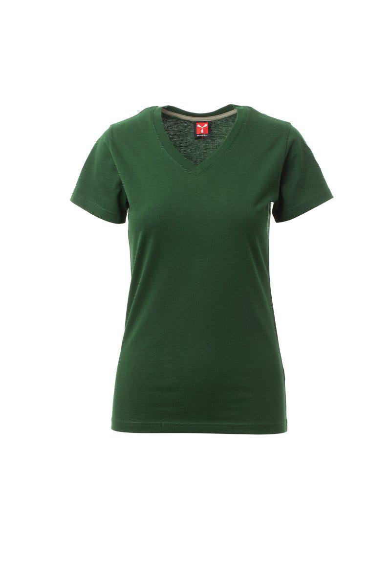 V-NECK LADY T-SHIRTCOLLO V DONNA PAYPER personalizzato con logo - Pubblienne