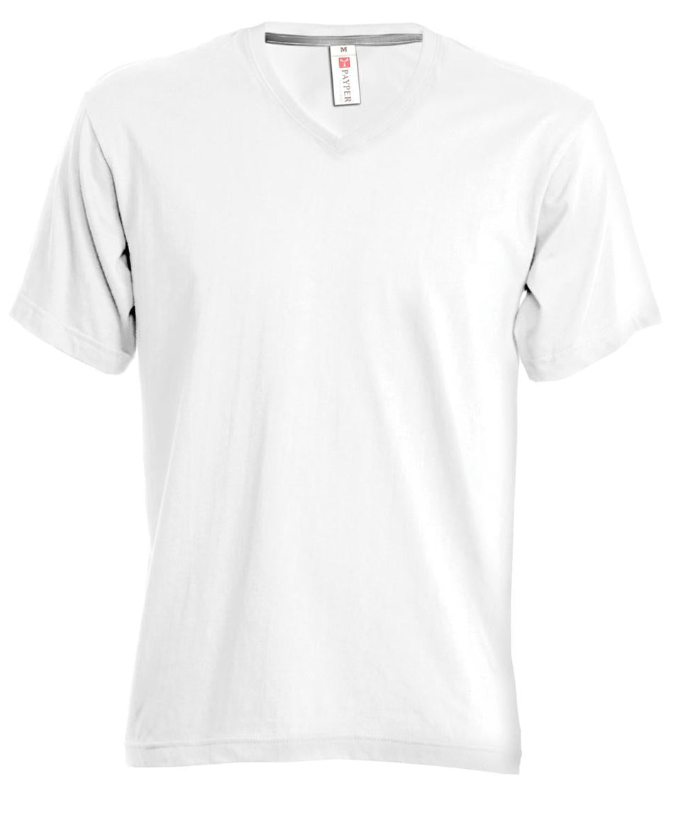 V-NECK T-SHIRT COLLO V PAYPER personalizzato con logo - Pubblienne
