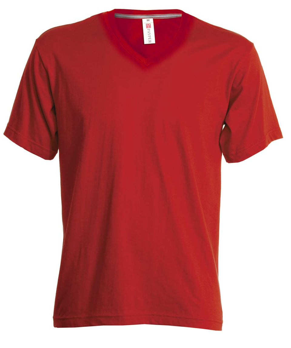 V-NECK T-SHIRT COLLO V PAYPER personalizzato con logo - Pubblienne