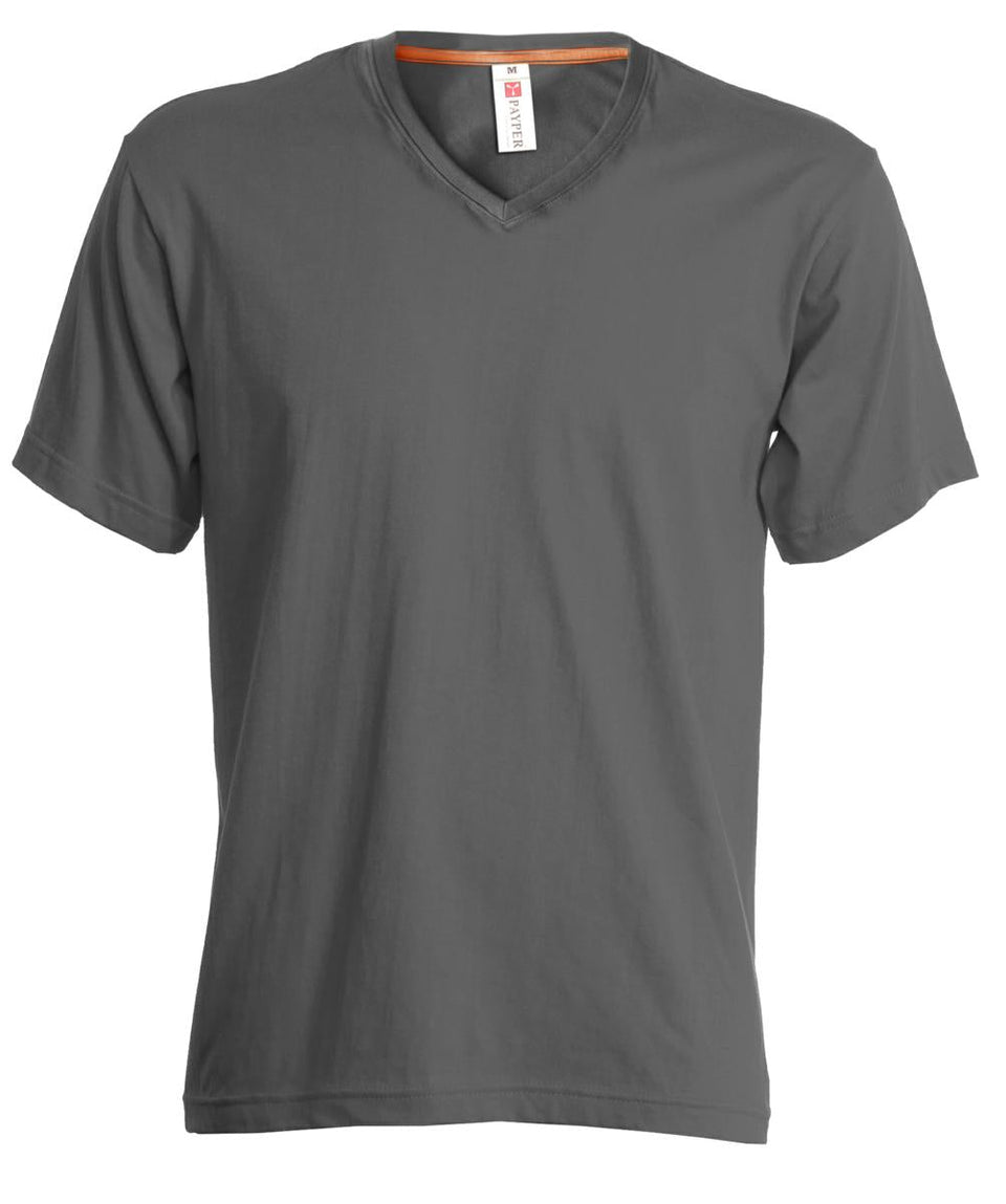 V-NECK T-SHIRT COLLO V PAYPER personalizzato con logo - Pubblienne