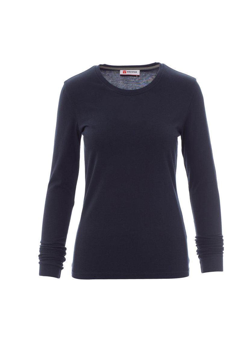 PINETA LADY T-SHIRTMANICA LUNGA DONNA 165 gr. PAYPER personalizzato con logo - Pubblienne