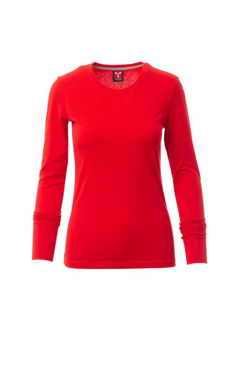 PINETA LADY T-SHIRTMANICA LUNGA DONNA 165 gr. PAYPER personalizzato con logo - Pubblienne