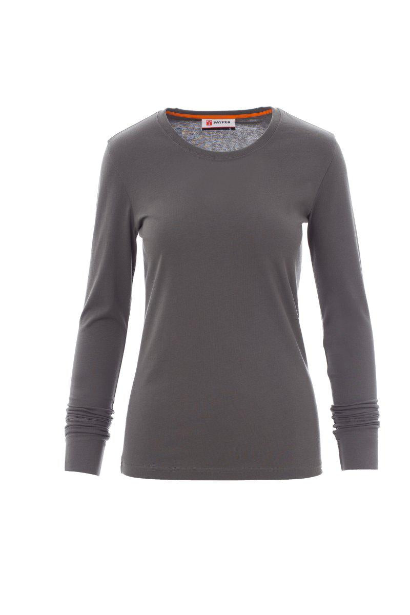PINETA LADY T-SHIRTMANICA LUNGA DONNA 165 gr. PAYPER personalizzato con logo - Pubblienne