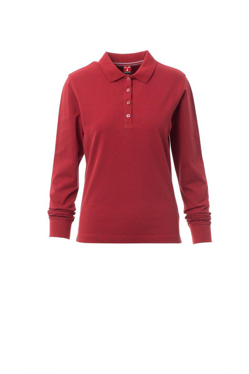 FLORENCE LADY POLO MANICA LUNGA PAYPER personalizzato con logo - Pubblienne