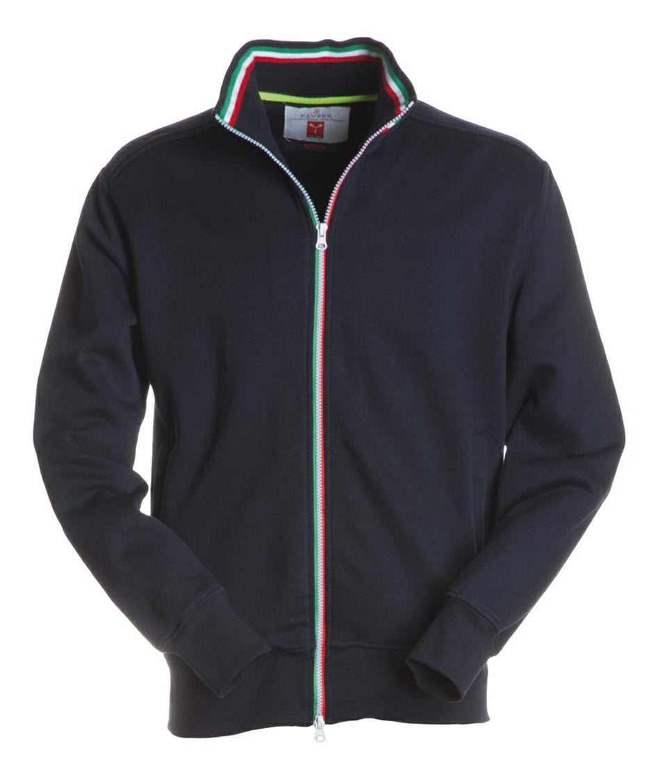 NAZIONALE FELPA FULL ZIP 300 GR. PAYPER personalizzato con logo - Pubblienne