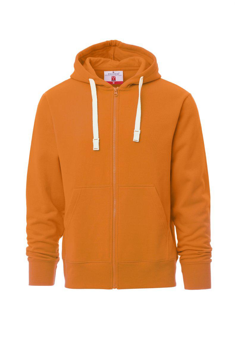 PORTLAND FELPA UOMOFULL ZIP E CAPPUCCIO PAYPER personalizzato con logo - Pubblienne