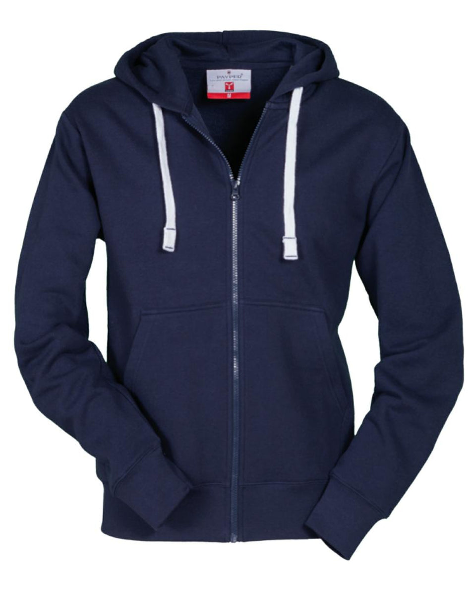 PORTLAND FELPA UOMOFULL ZIP E CAPPUCCIO PAYPER personalizzato con logo - Pubblienne