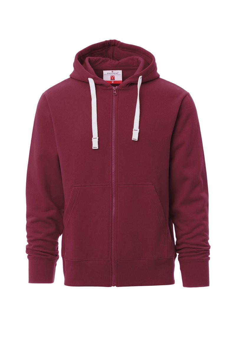 PORTLAND FELPA UOMOFULL ZIP E CAPPUCCIO PAYPER personalizzato con logo - Pubblienne