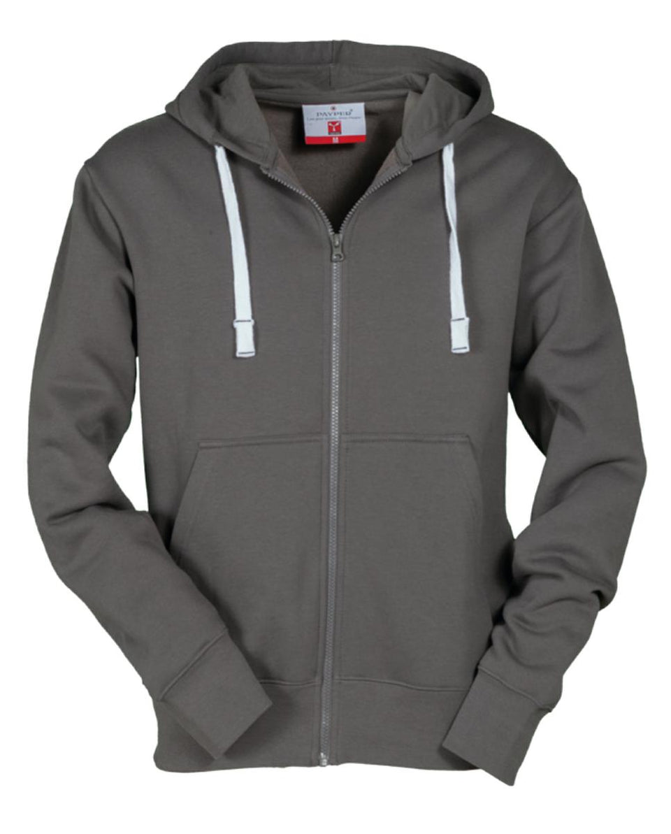 PORTLAND FELPA UOMOFULL ZIP E CAPPUCCIO PAYPER personalizzato con logo - Pubblienne
