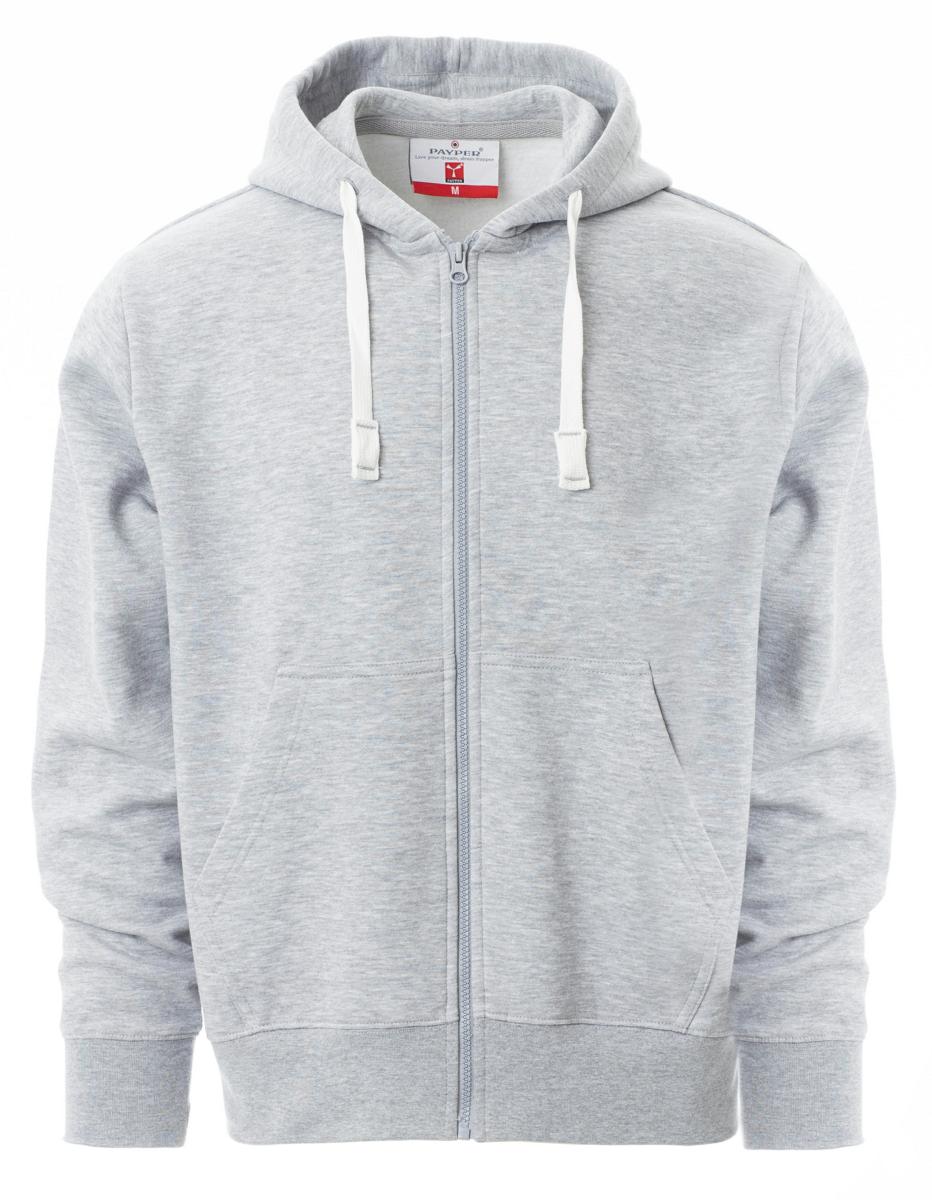 PORTLAND FELPA UOMOFULL ZIP E CAPPUCCIO PAYPER personalizzato con logo - Pubblienne