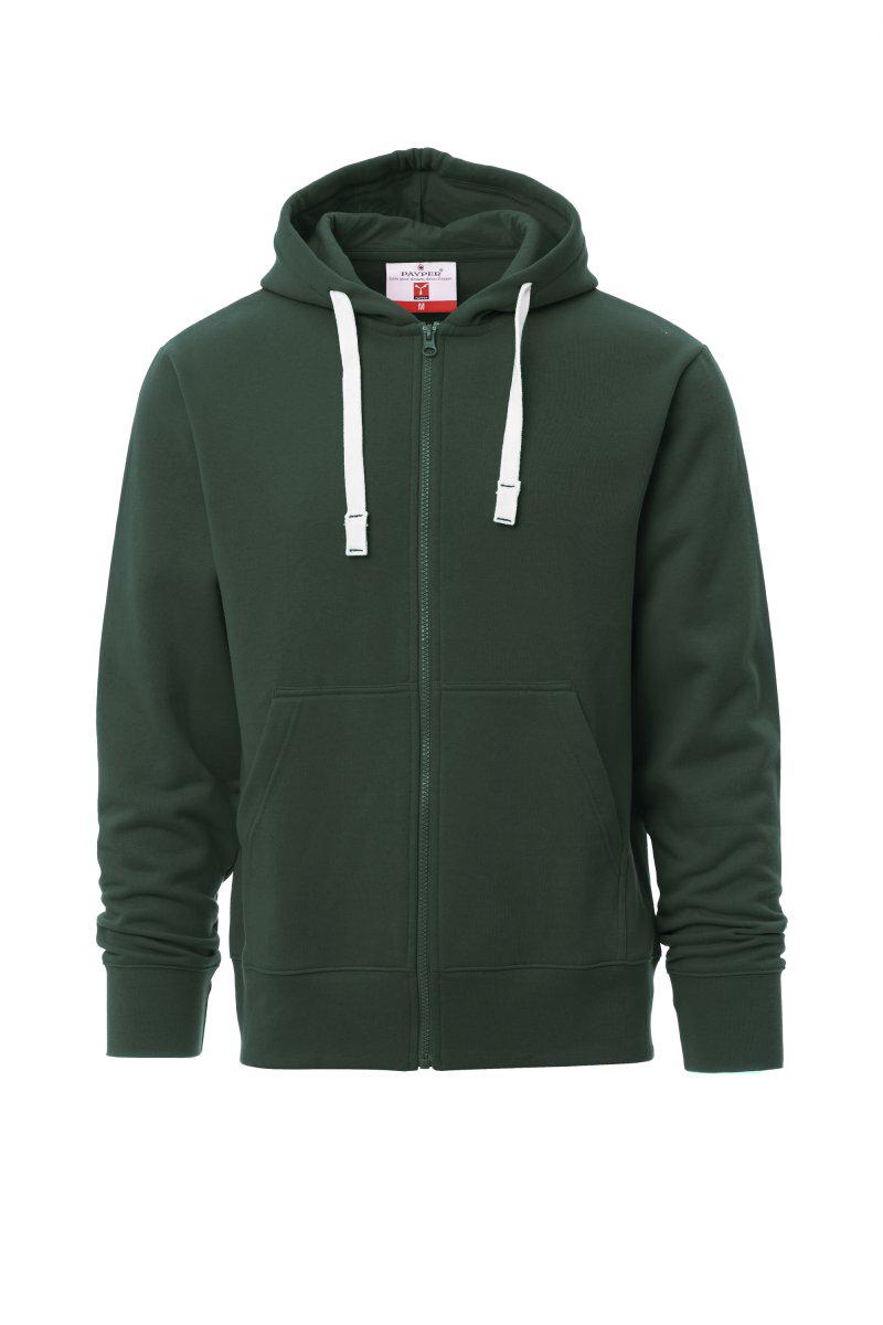 PORTLAND FELPA UOMOFULL ZIP E CAPPUCCIO PAYPER personalizzato con logo - Pubblienne