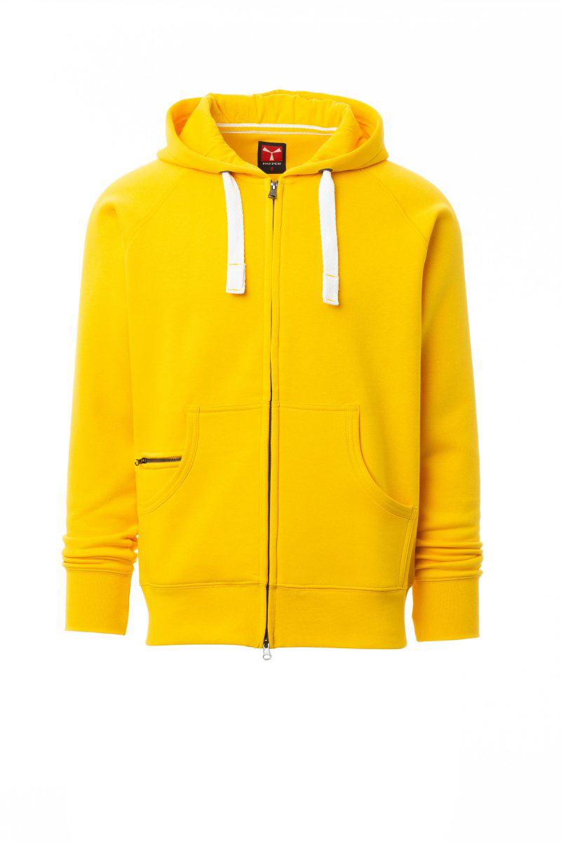 DALLAS+ FELPA 300gr. FULL ZIP CON CAPPUCCIO PAYPER personalizzato con logo - Pubblienne