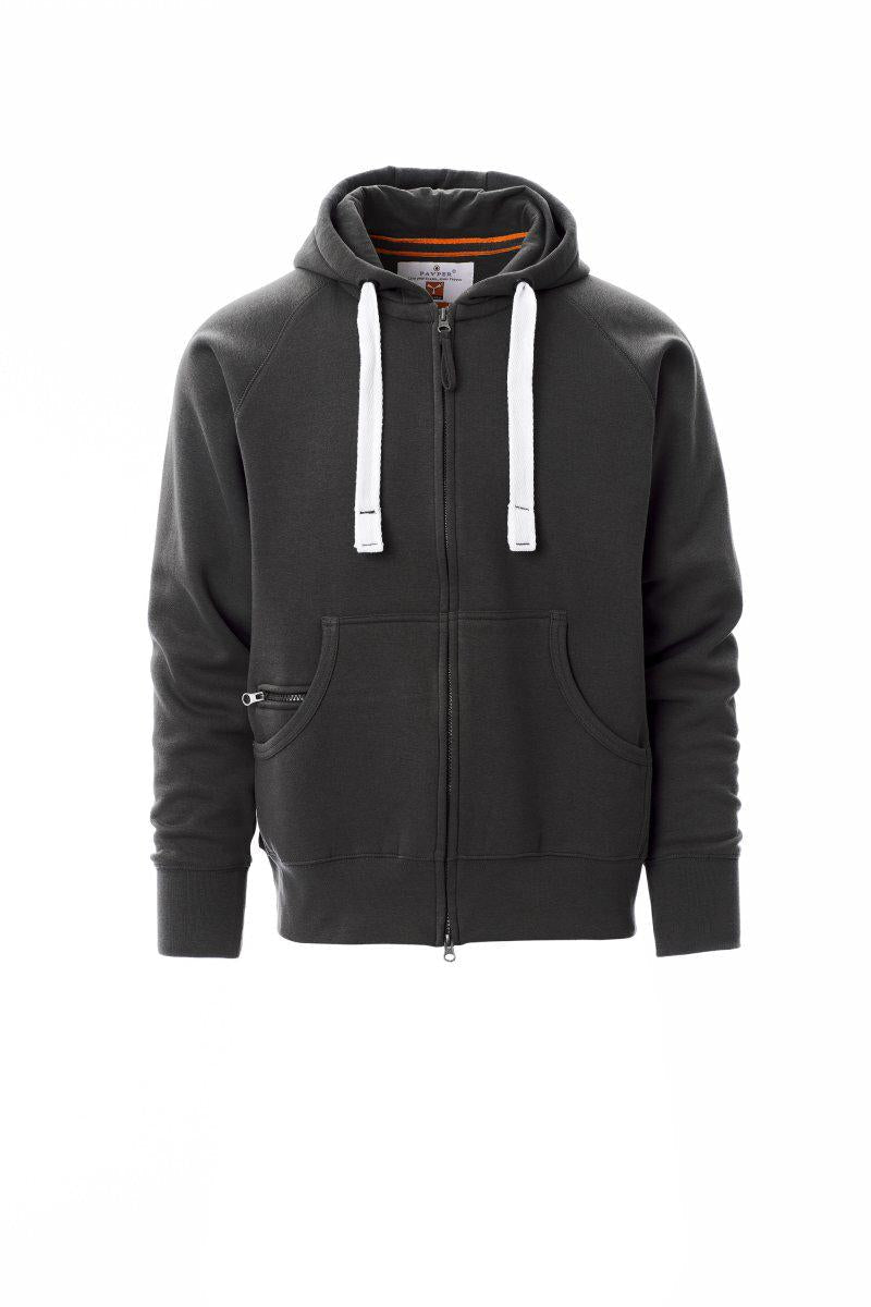 DALLAS+ FELPA 300gr. FULL ZIP CON CAPPUCCIO PAYPER personalizzato con logo - Pubblienne