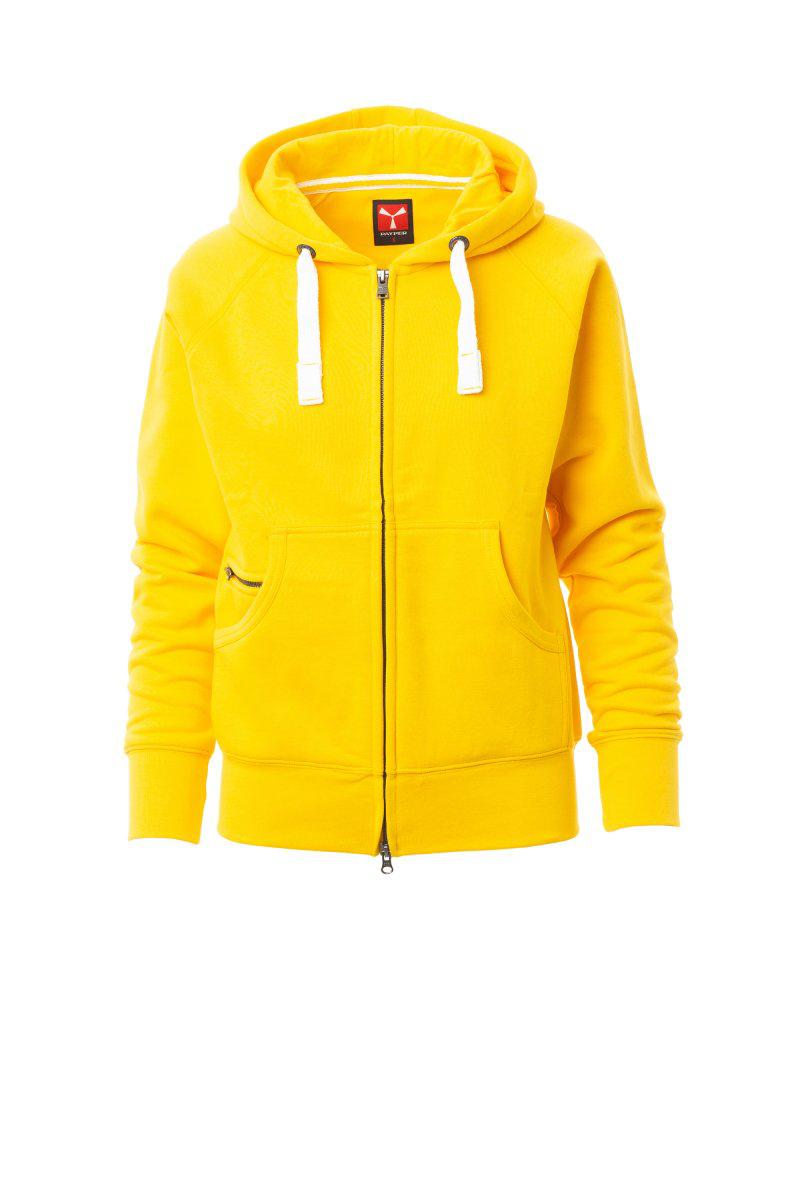 DALLAS LADY+ FELPA ZIP INTERA CON CAPPUCCIO PAYPER personalizzato con logo - Pubblienne