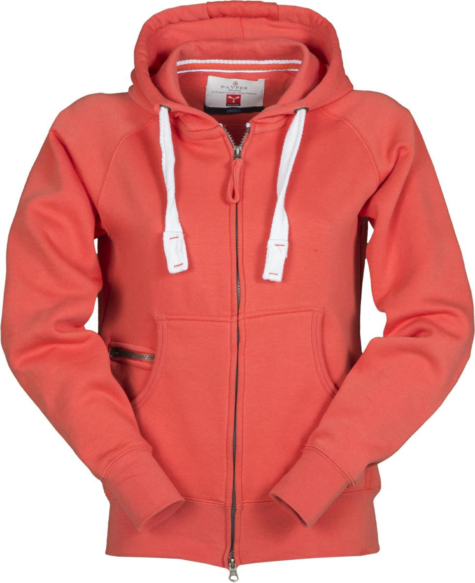 DALLAS LADY+ FELPA ZIP INTERA CON CAPPUCCIO PAYPER personalizzato con logo - Pubblienne