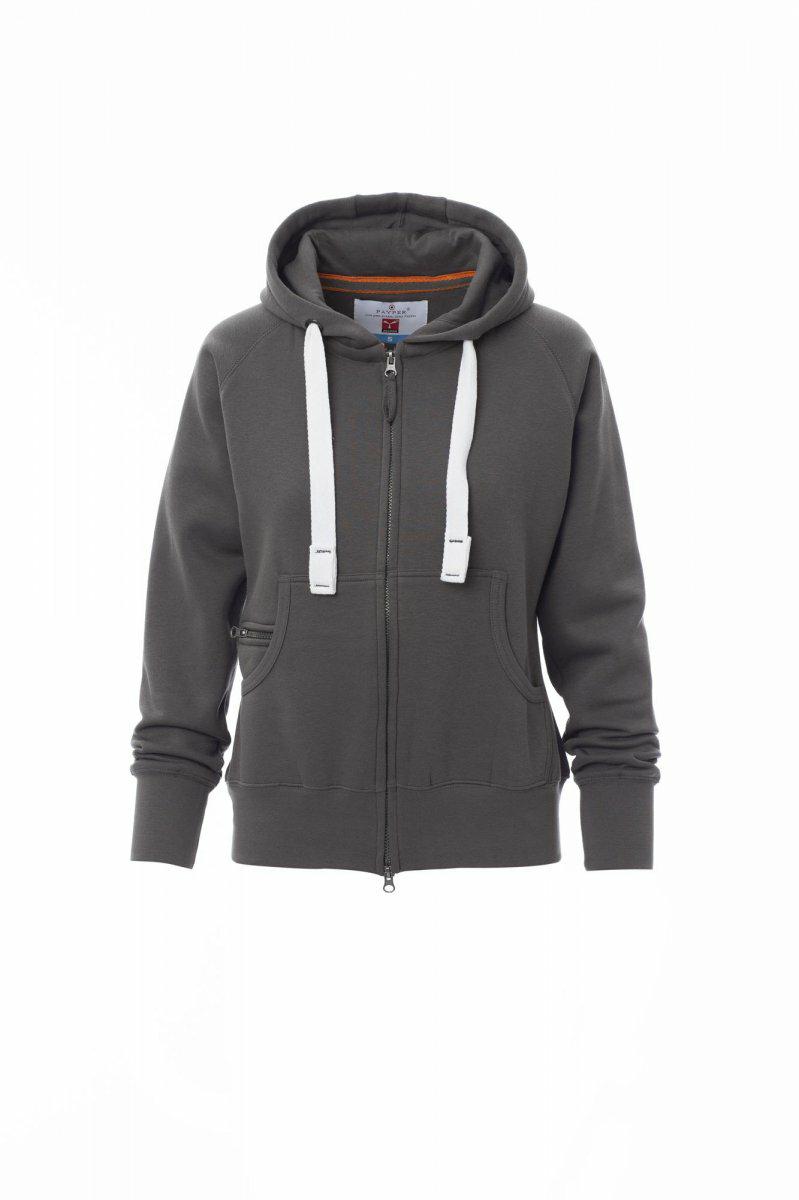 DALLAS LADY+ FELPA ZIP INTERA CON CAPPUCCIO PAYPER personalizzato con logo - Pubblienne