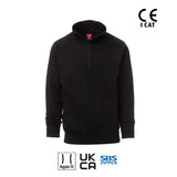 CARSON FELPA UOMO MEZZA ZIP GARZATA 260 gr. PAYPER personalizzato con logo - Pubblienne