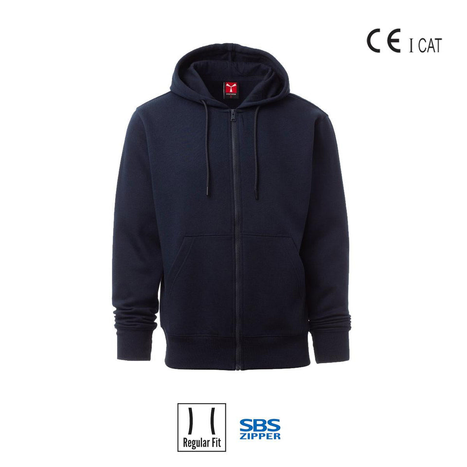 PONTIAC FELPA UOMO ZIP INTERA GARZATA 260G PAYPER personalizzato con logo - Pubblienne