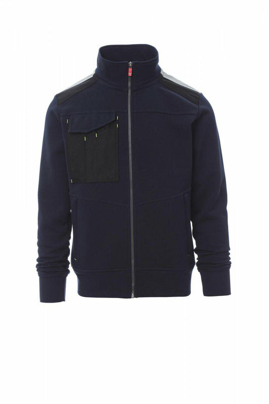 WORK 2.0 FELPA DA UOMO ZIP INTERA WORK PAYPER personalizzato con logo - Pubblienne