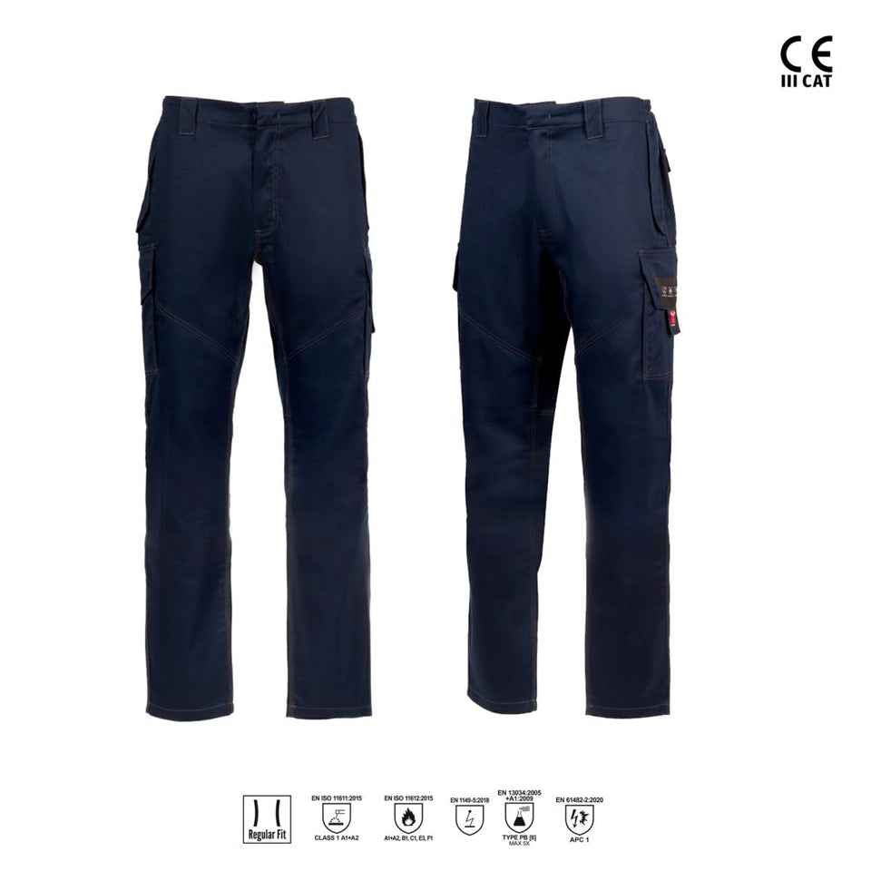 DEFENCE PANTALONE IN TESSUTO ANTISTATICO PAYPER personalizzato con logo - Pubblienne