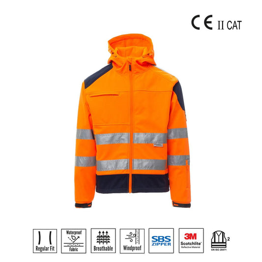 SHINE 2.0 SOFT SHELL ALTA VISIBILITÀ PAYPER personalizzato con logo - Pubblienne
