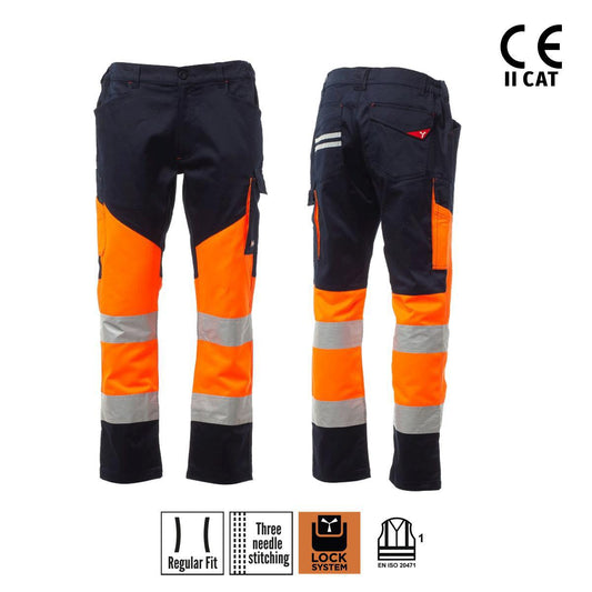 WORKING PANTALONE ALTA VISIBILITÀ UNISEX PAYPER personalizzato con logo - Pubblienne