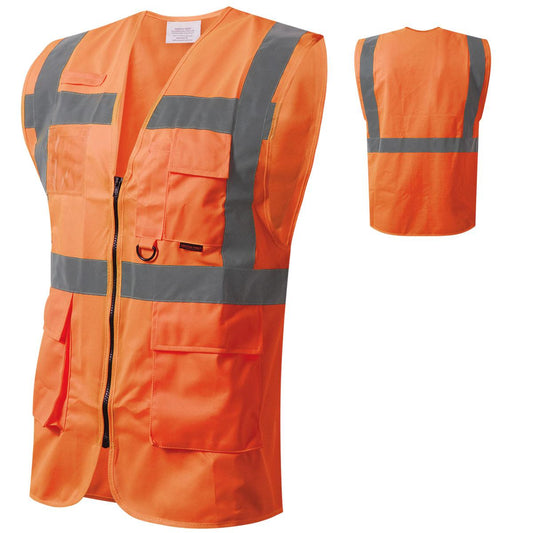 GILET MULTITASCHE ALTA VISIBILITÀ personalizzato con logo - Pubblienne