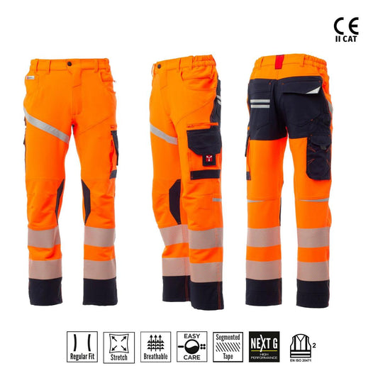 NEXT 4W HI-VI PANTALONE UNISEX 280 GR. PAYPER personalizzato con logo - Pubblienne