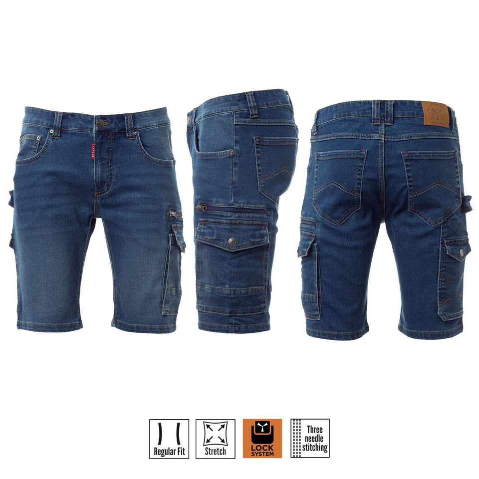 WEST SHORTS BERMUDAMULTITASCHE DA UOMO 5 TASCHE PAYPER personalizzato con logo - Pubblienne