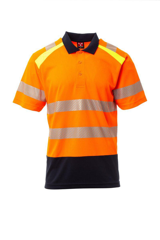 LANE POLO M/C BICOLORE ALTA VISIBILITÀ PAYPER personalizzato con logo - Pubblienne