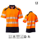 ROAD POLO M/C BICOLORE ALTA VISIBILITÀ PAYPER personalizzato con logo - Pubblienne