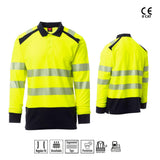 ROAD WINTER POLO M/L ALTA VISIBILITÀ PAYPER personalizzato con logo - Pubblienne