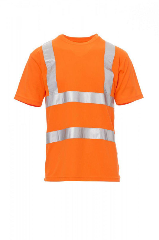 AVENUE T-SHIRT GIROCOLLO ALTA VISIBILITÀ PAYPER personalizzato con logo - Pubblienne