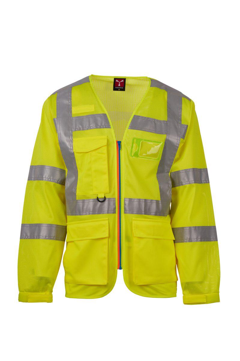 LONG EXO MESH GILETSFODERATO ALTA VISIBILITÀ M/L PAYPER personalizzato con logo - Pubblienne