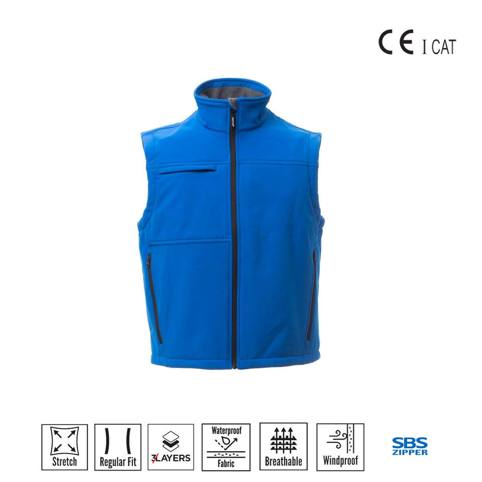 BERING GILET ERGONOMICO CON ZIP INTER PAYPER personalizzato con logo - Pubblienne