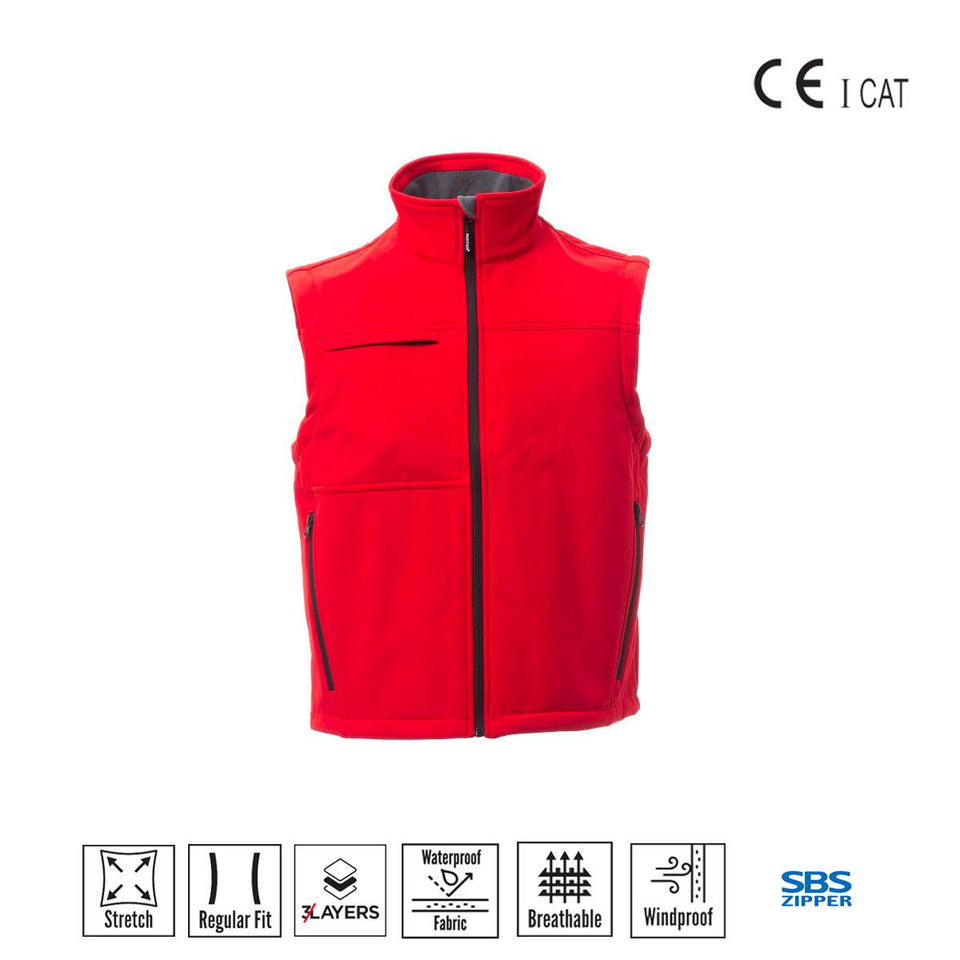 BERING GILET ERGONOMICO CON ZIP INTER PAYPER personalizzato con logo - Pubblienne