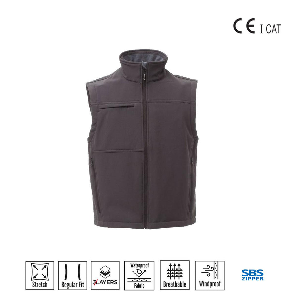 BERING GILET ERGONOMICO CON ZIP INTER PAYPER personalizzato con logo - Pubblienne