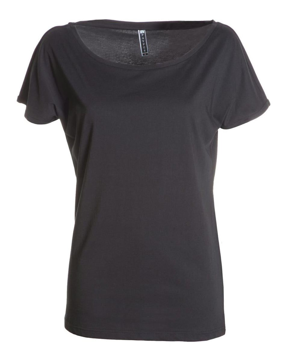 BEVERLY T-SHIRT DONNA SCOLLO A BARCHETTA PAYPER personalizzato con logo - Pubblienne
