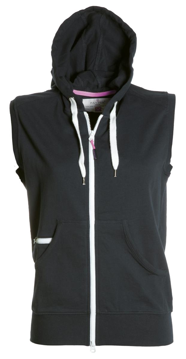 BOXER+ LADY GILET DI FELPA CON CAPPUCCIO PAYPER personalizzato con logo - Pubblienne