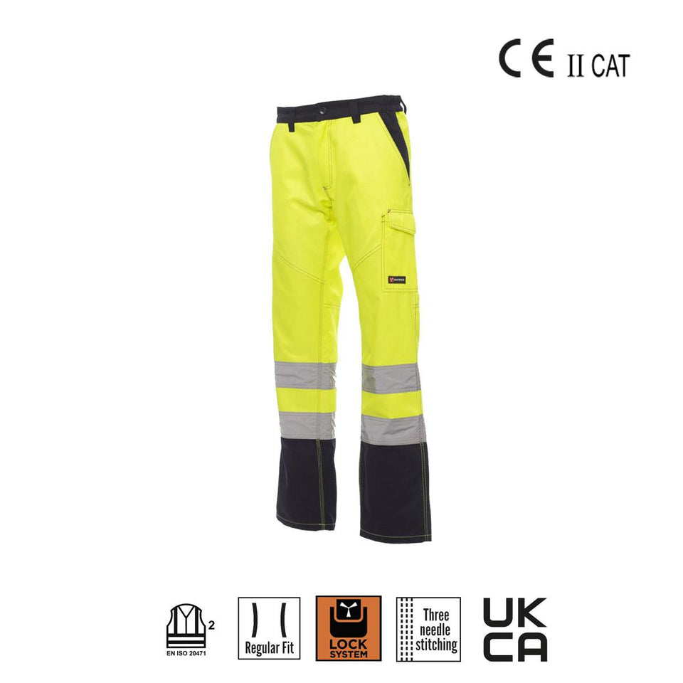 CHARTER POLAR PANTALONE BICOLORE ALTA VISIBILITÀ PAYPER personalizzato con logo - Pubblienne