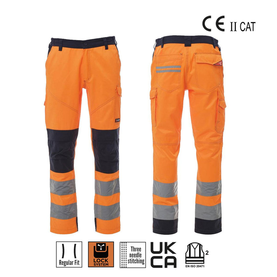 CHARTER TECH PANTALONE ALTA VISIBILITÀ PAYPER personalizzato con logo - Pubblienne