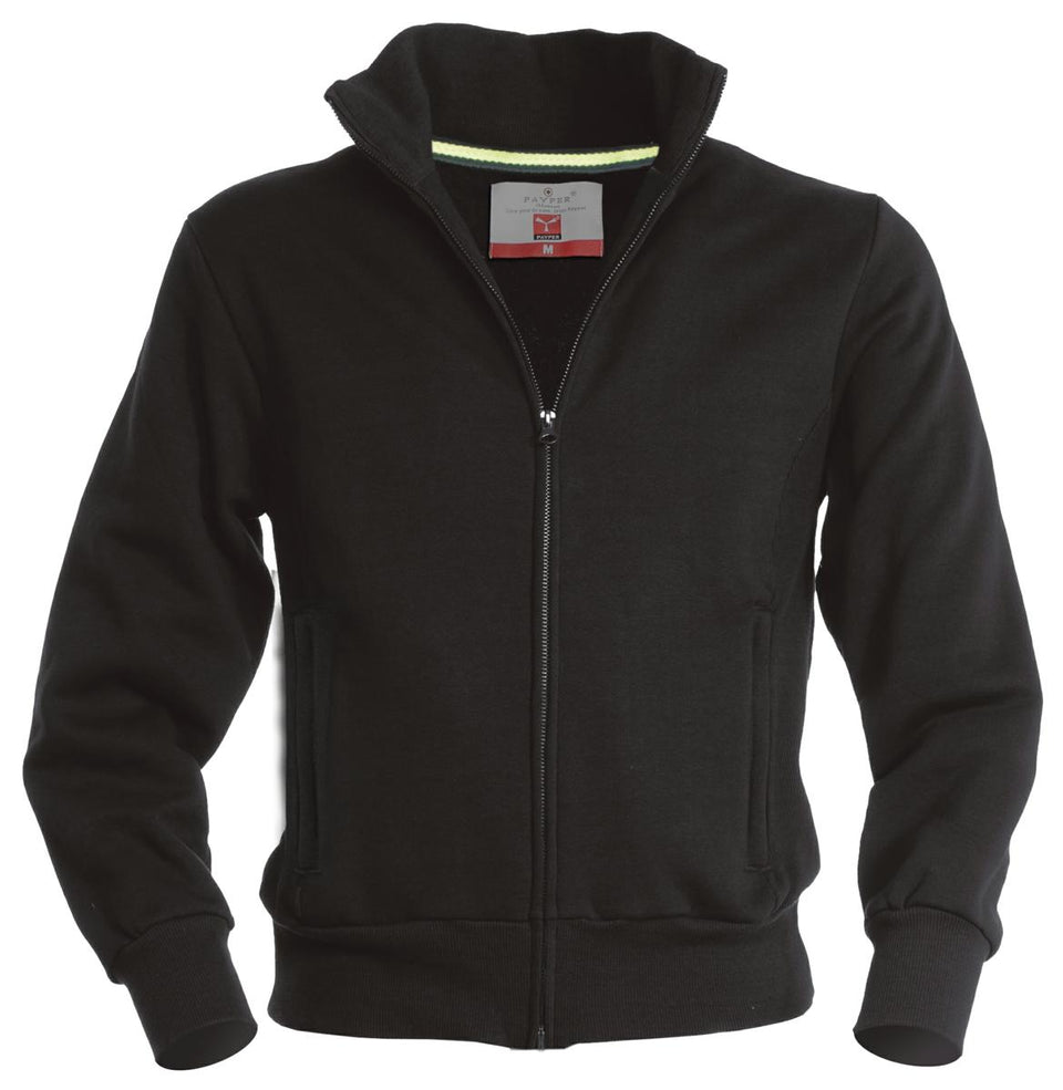 CLASS+ FELPA FULL ZIP CON RIB AI FIANCHI PAYPER personalizzato con logo - Pubblienne