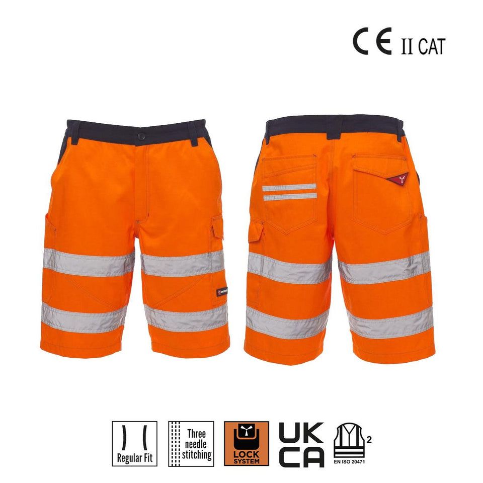 CRAFT BERMUDA UOMO ALTA VISIBILITA'PAYPER personalizzato con logo - Pubblienne