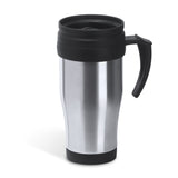 8431 Arian – Tazza In Acciaio Con Manico In Pp 450ml personalizzato con logo - Pubblienne