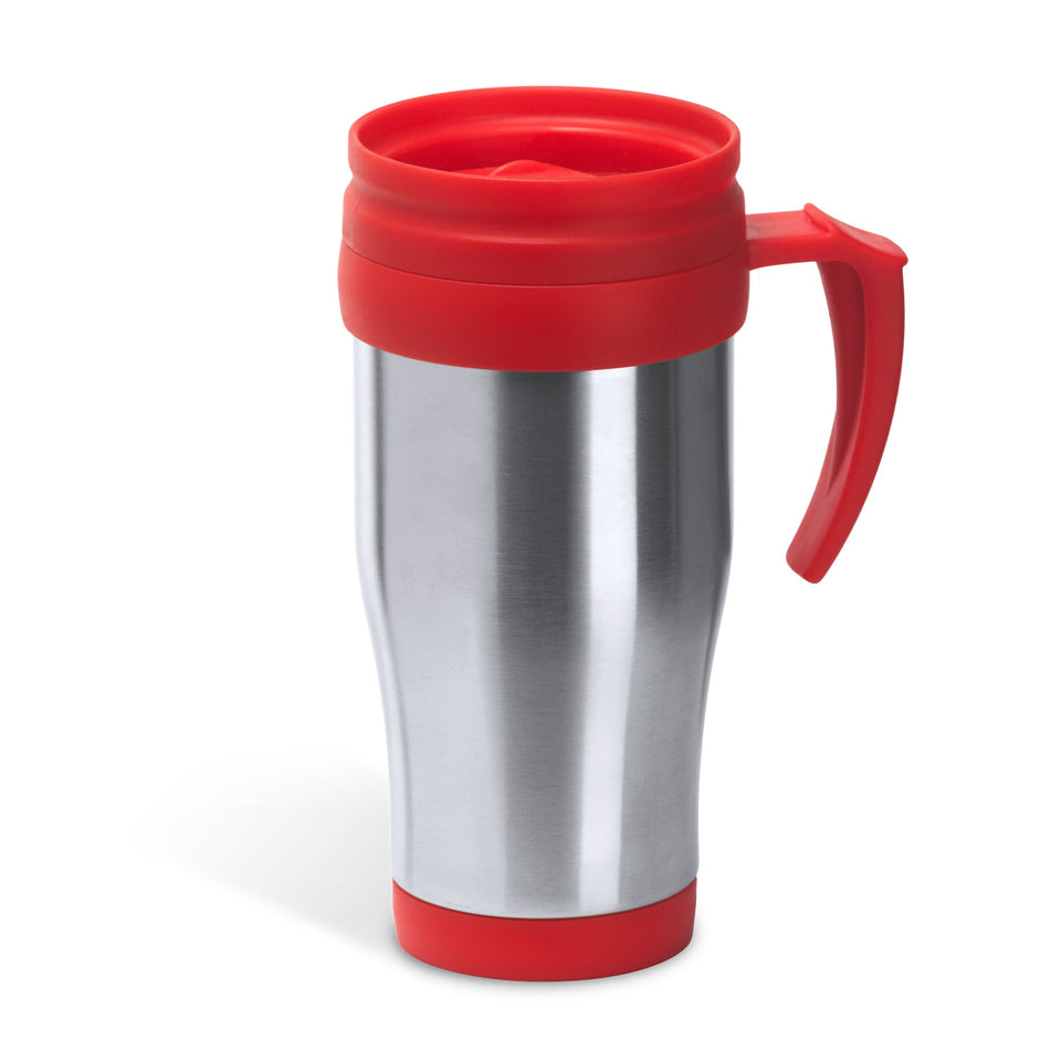 8431 Arian – Tazza In Acciaio Con Manico In Pp 450ml personalizzato con logo - Pubblienne