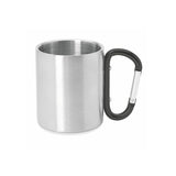 8432 Oslon – Tazza In Acciaio Doppia Parete Con Moschettone personalizzato con logo - Pubblienne