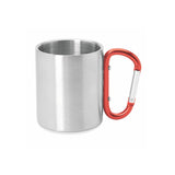 8432 Oslon – Tazza In Acciaio Doppia Parete Con Moschettone personalizzato con logo - Pubblienne