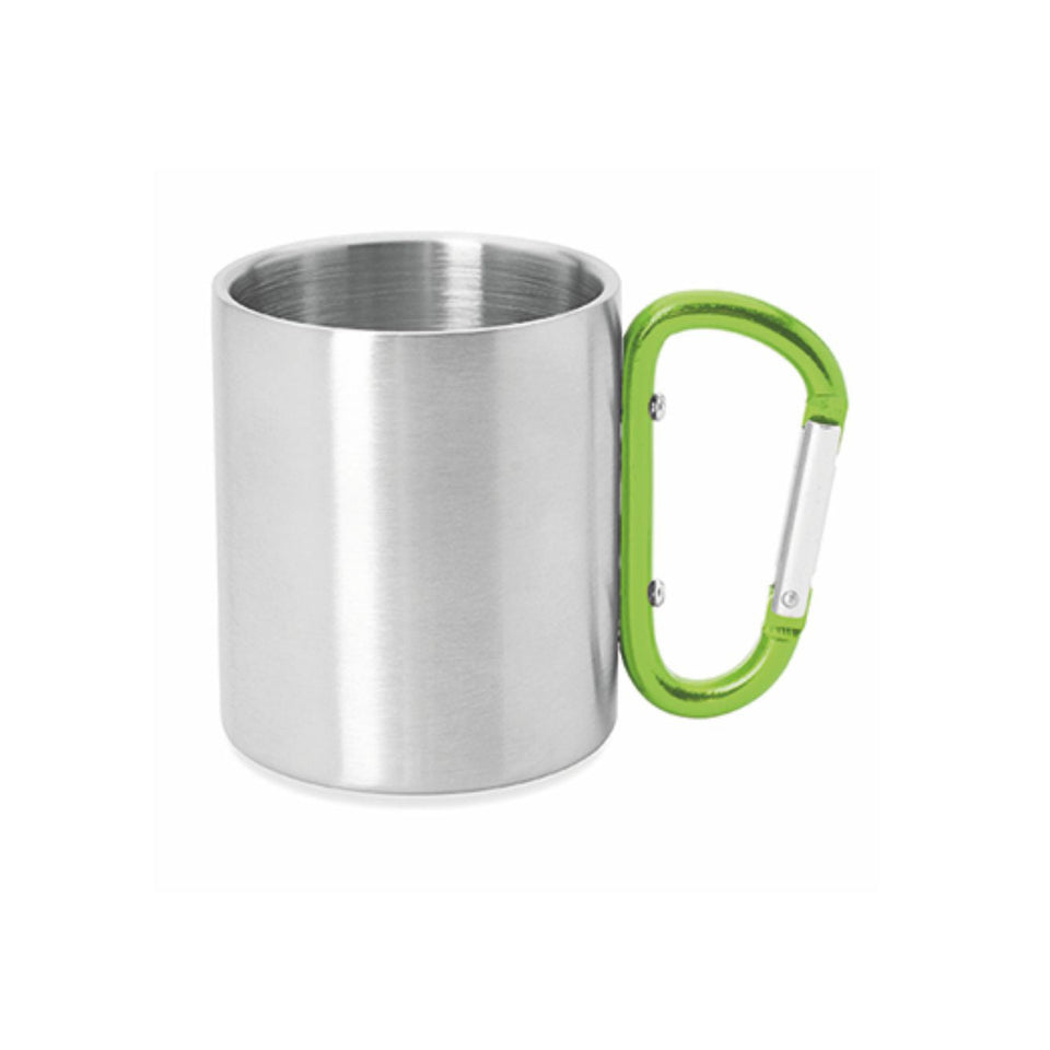 8432 Oslon – Tazza In Acciaio Doppia Parete Con Moschettone personalizzato con logo - Pubblienne