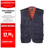 Gilet Multitasca ROSSINI personalizzato con logo - Pubblienne