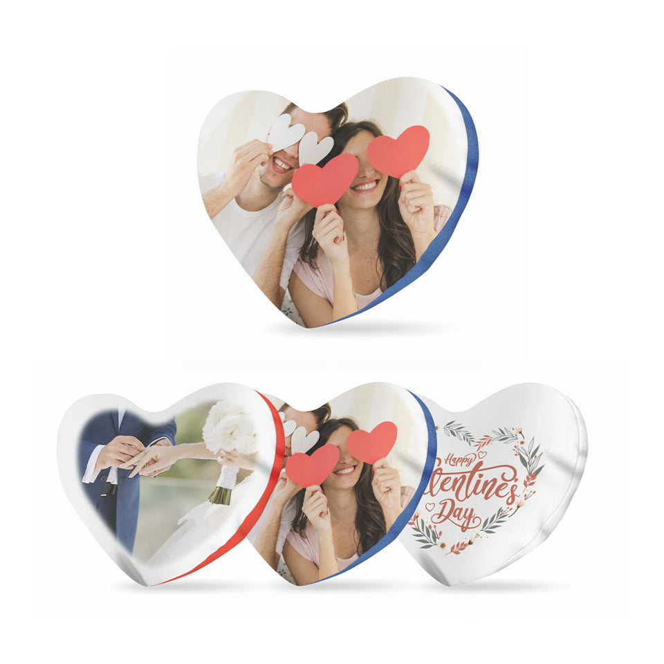 9220 Cuscino Cuore 100% poliesetere per stampa sublimatica personalizzato con logo - Pubblienne